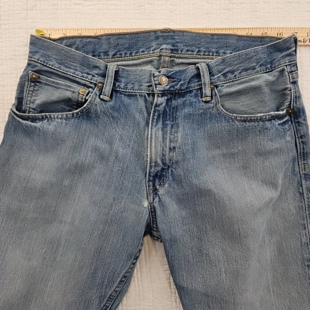 Polo Ralph Lauren Jeans Men 33x32 Med Wash 867‎ Classic Fit Straight Distressed